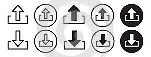 Upload Icon vector set collection for web