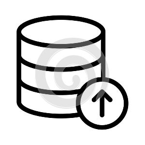 Upload vector thin line icon