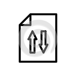 Upload vector thin line icon