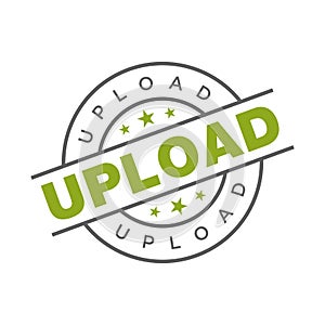 Upload Letter Rubber Stamp Template