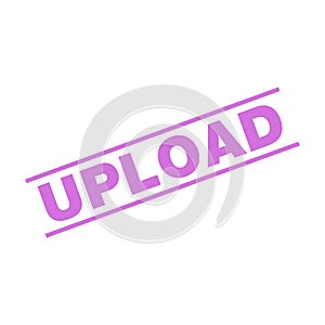 Upload Letter Rubber Stamp Template