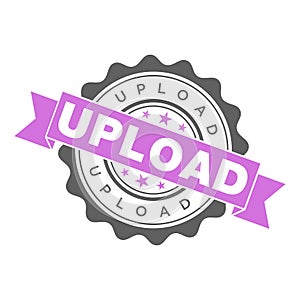 Upload Letter Rubber Stamp Template