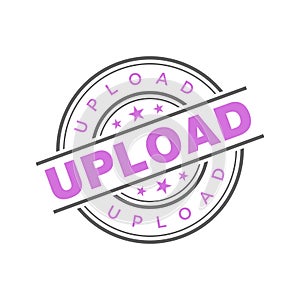 Upload Letter Rubber Stamp Template