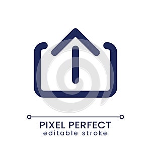 Upload pixel perfect linear ui icon