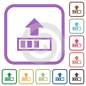 Upload in progress simple icons