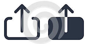 Upload or submit simple icons set designed in filled and stroke style