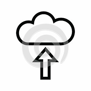 Upload to Cloud icon vector image.