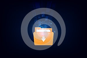 Upload and transfer data,Concept technology. vector illustration eps10