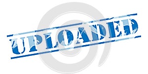 Uploaded blue stamp