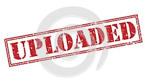 Uploaded stamp on white background