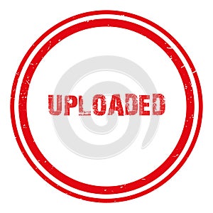 uploaded stamp on white