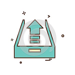 Uploading icon design vector