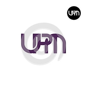 UPM Logo Letter Monogram Design