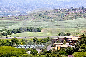 Upmarket Housing Estate With Sprawling Low Cost Housing In Background