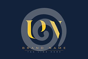 UPN abstract letter logo design