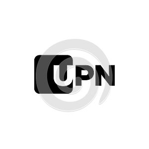 UPN company initial letters monogram dummy logo. UPN Monogram vector