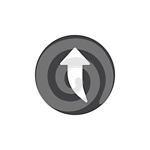 Upper arrow icon vector