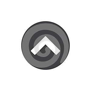 Upper arrow icon vector