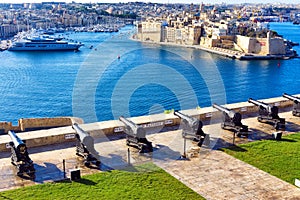 Upper Barrakka Gardens in Valletta, Malta photo