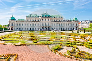 Upper Belvedere palace and gardens, Vienna, Austria