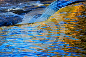 Upper Bond Falls Autumn Abstract in Michigan