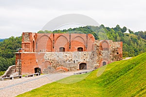 Upper castle on Gediminas hill in Vilnius