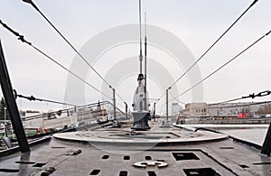 Upper deck of B-413 submarine photo