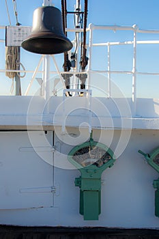 Upper deck of oceanliner