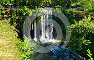 Upper Duden Falls. River Duden in Turkey