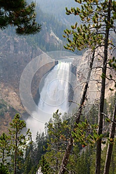 The Upper Falls in the Grand Canyon of the Yellowstone