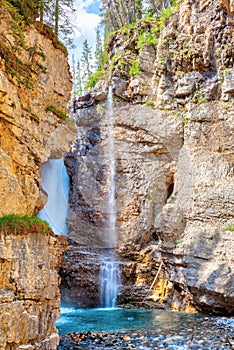 Upper Falls at Johnston Canyon in Banff National Park