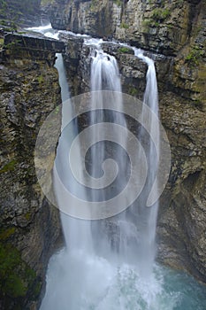 Upper falls in Johnston Canyon, Banff National Park