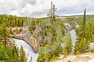 Upper Falls in Yellowstone National Park, Wyoming, USA