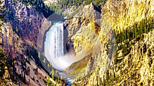 The Upper Falls and the Yellowstone River in the Grand Canyon of the Yellowstone