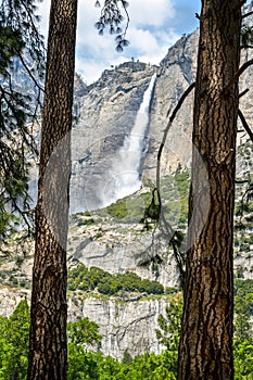 Upper Falls in Yosemite National Park, California