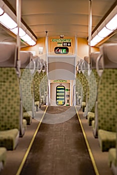 The Upper Floor Inside A Go Transit Commuter Train