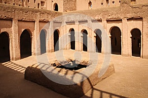 Upper gallery. Kasbah Amridil. Skoura Morocco.