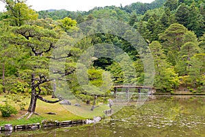 Upper Garden at Shugakuin Imperial Villa Shugakuin Rikyu in Kyoto, Japan. It was originally