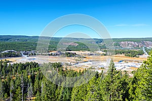 Upper Geyser Basin View