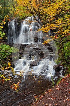 Upper Hungarian Falls in the Upper Peninsula of Michigan, USA