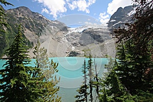 Upper Joffre Lake in Joffre Lakes Provincial Park, Canada.