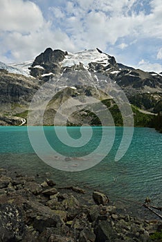 Upper Joffre Lake with Matier Glacier