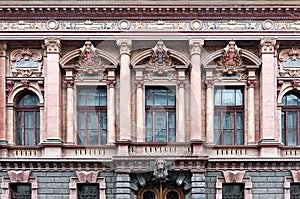 Upper level of House of Scientists, the palace of Count Tolstoy building, Odessa Ukraine