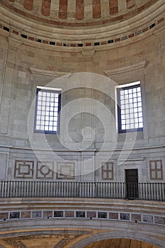 Upper level from interior of Pantheon National from Alfama district in Lisbon photo