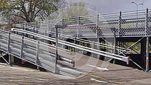 Upper level parking ramp