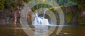 Upper Lewis Falls in Summer