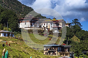 The upper Lhakhang of Phajoding Monastery , Thimphu , Bhutan