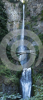Upper & Lower Multnomah Falls with Benson Footbridge, Oregon
