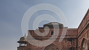 The upper part of the Jahangir Mahal Palace in the Red Fort