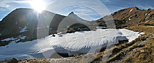 Upper part of Jamnicka mountain valley in Tatry